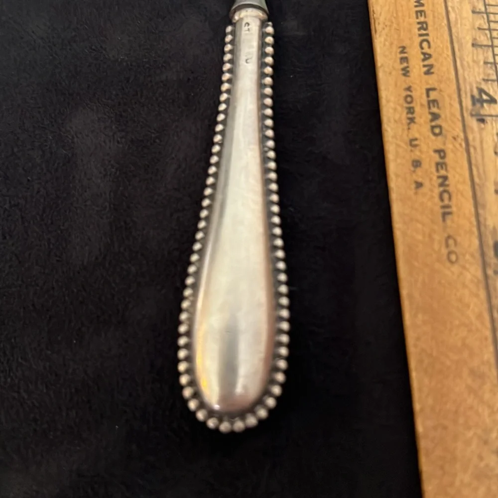 Antique Sterling Silver nail file monogrammed